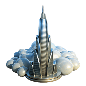 stunning minimalist A Towering Skyscraper Piercing the Clouds genuine png
