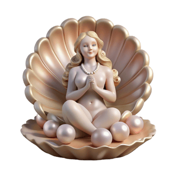 magnificent minimalist A Graceful Aphrodite Emerging from a Gia genuine png