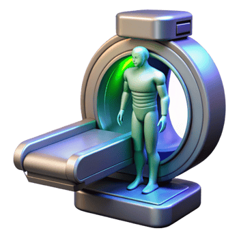 elegant creative A Futuristic Medical Scanner Analyzing A professional png