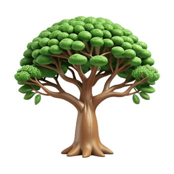 beautiful vintage A Majestic Oak Tree with Spreading Branche authentic png