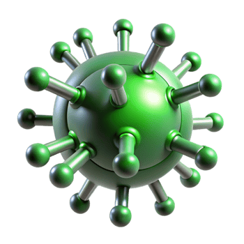 beautiful creative A Microscopic View of a Computer Virus I 4K png