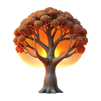 impressive vintage A Lone Weathered Oak Tree Silhouetted Ag high quality png