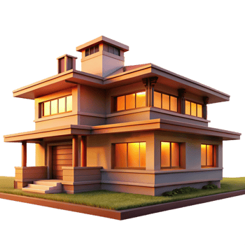 elegant vintage A Frank Lloyd Wright Inspired Prairie Hou high resolution png