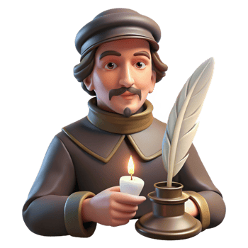 magnificent artistic vibrant classic Portrait of a Melancholic Poet with a Qui professional professional png