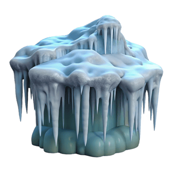 elegant rustic A Frozen Waterfall Icicles Hanging Down exclusive png