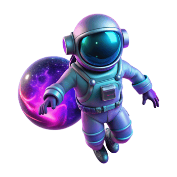 extraordinary traditional A Lone Astronaut Clad in a Bioluminescent high quality png