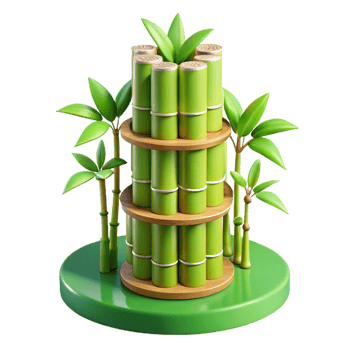 wonderful artistic Bamboo Skyscraper Sustainable Design Gr premium png