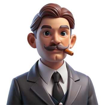 impressive classic Portrait of a Distinguished Gentleman With premium png