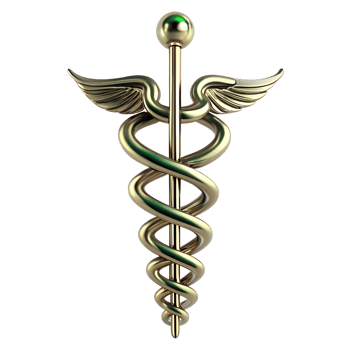 Caduceus medical symbol png