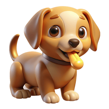 magnificent artistic A Cute Puppy Playing with a Chew Toy Br exclusive png
