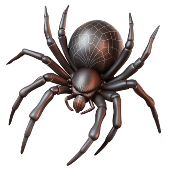 extraordinary creative beautiful creative A Creepy Spider Spinning a Web Close Up premium authentic png