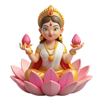 stunning traditional A Serene Portrayal of the Hindu Goddess png