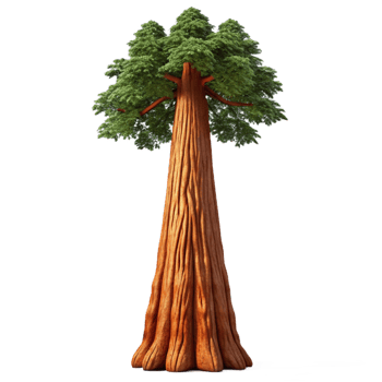 stunning rustic A Giant Sequoia Tree Reaching Towards T 4K png