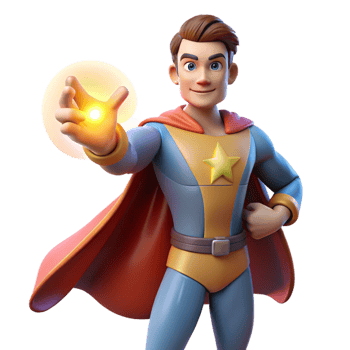 serene modern beautiful creative Portrait of a Powerful Superhero with A exclusive exclusive png