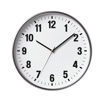 Round wall clock black hs showing the time png
