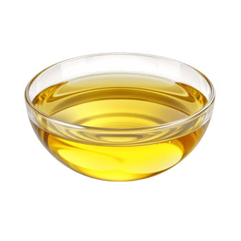glass bowl filled golden cooking oil png