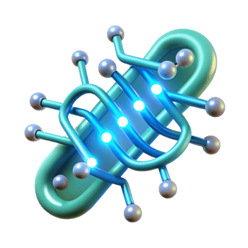 beautiful modern A Dna Strand Forming the Shape of a Techn 4K png