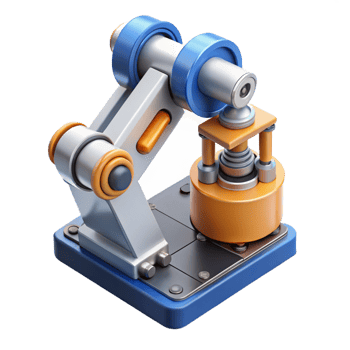 wonderful vintage extraordinary modern A Robotic Arm Assembling a Microchip Pre exclusive detailed png