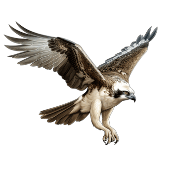Majestic eagle soaring wings spread wide png