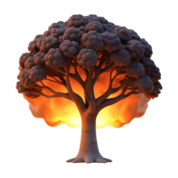 elegant rustic A Lone Weathered Oak Tree Silhouetted Ag exclusive png