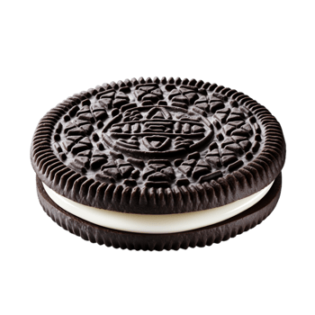 chocolate swich cookie a creamy white filling png