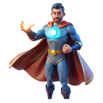 beautiful classic wonderful modern Portrait of a Powerful Superhero with A premium genuine png