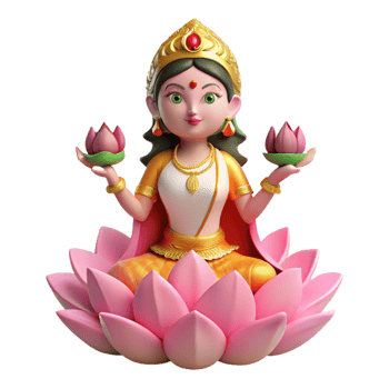 dramatic abstract A Serene Portrayal of the Hindu Goddess genuine png