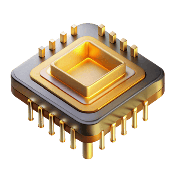 serene rustic A Single Microchip Magnified to Reveal It high resolution png