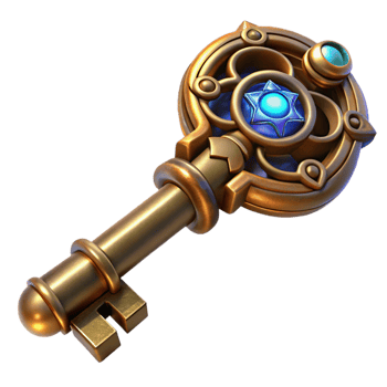 magnificent contemporary A Complex Steampunk Key with Intricate Car detailed png