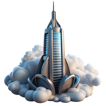 extraordinary classic A Futuristic Skyscraper Piercing the Clou png