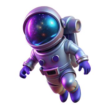 magnificent creative A Lone Astronaut Clad in a Bioluminescen high quality png