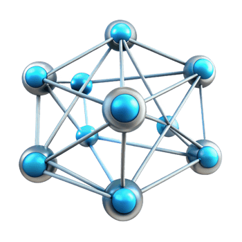 dramatic classic A Network of Interconnected Nodes and Li high resolution png