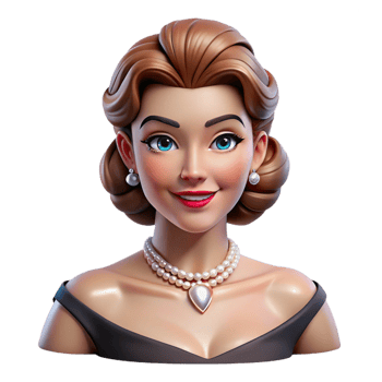 dramatic abstract Portrait of a Glamorous Hollywood Starle high quality png