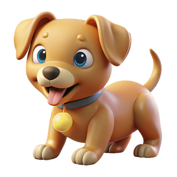 dramatic artistic A Cute Puppy Playing with a Chew Toy Br authentic png