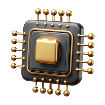 magnificent vintage A Single Microchip Intricately Detailed Wi high quality png