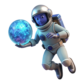 beautiful traditional Astronaut Adrift in Space exclusive png