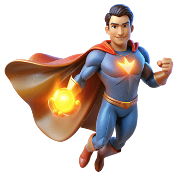 dramatic minimalist Portrait of a Powerful Superhero with a F high resolution png