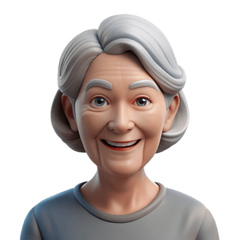 vibrant classic Portrait of an Elderly Woman with Wrink original png