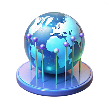 impressive classic A Holographic Projection of a World Map 4K png