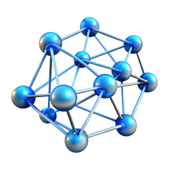 vibrant creative Complex Network of Interconnected Nodes authentic png