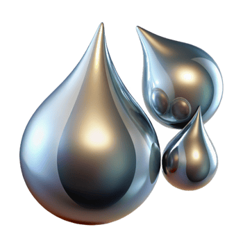 beautiful rustic Liquid Mercury Droplets Morphing and Mergi high quality png