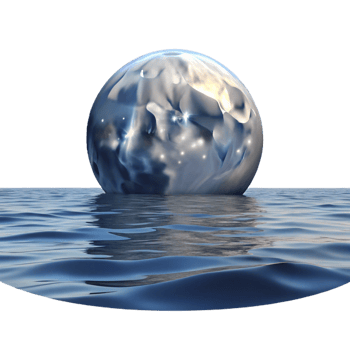 stunning modern A Full Moon Rising over a Calm Ocean Nigh high quality png