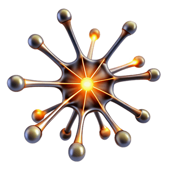 wonderful modern A Network of Interconnected Neurons Firin professional png