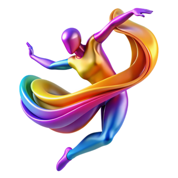 stunning creative An Abstract Representation of Dance Using png