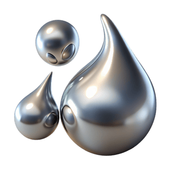 elegant rustic Liquid Mercury Droplets Morphing and Mergi high quality png