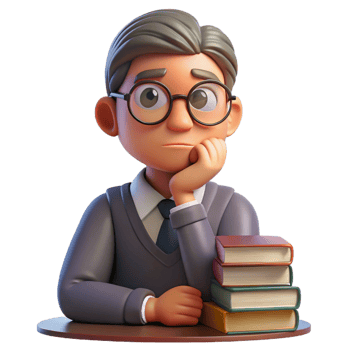 serene rustic Portrait of a Thoughtful Scholar with Glas exclusive png
