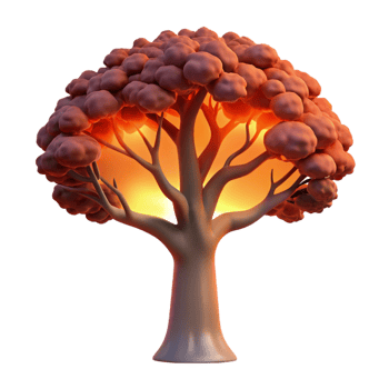 impressive traditional A Lone Weathered Oak Tree Silhouetted Ag authentic png