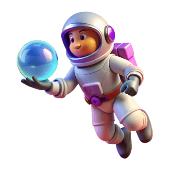 wonderful minimalist A Lone Astronaut Floating in Space Holdi original png