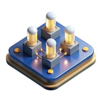 serene classic A Microscopic View of Transistors on a Cir original png