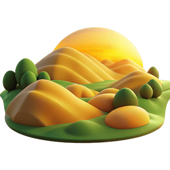magnificent contemporary A Panoramic View of a Rolling Hills Landsc professional png